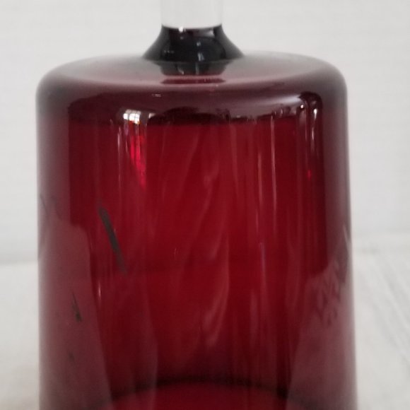 Vintage Cristal D'Arques Durand France Cavalier Ruby Glass Water Goblet - Picture 3 of 4